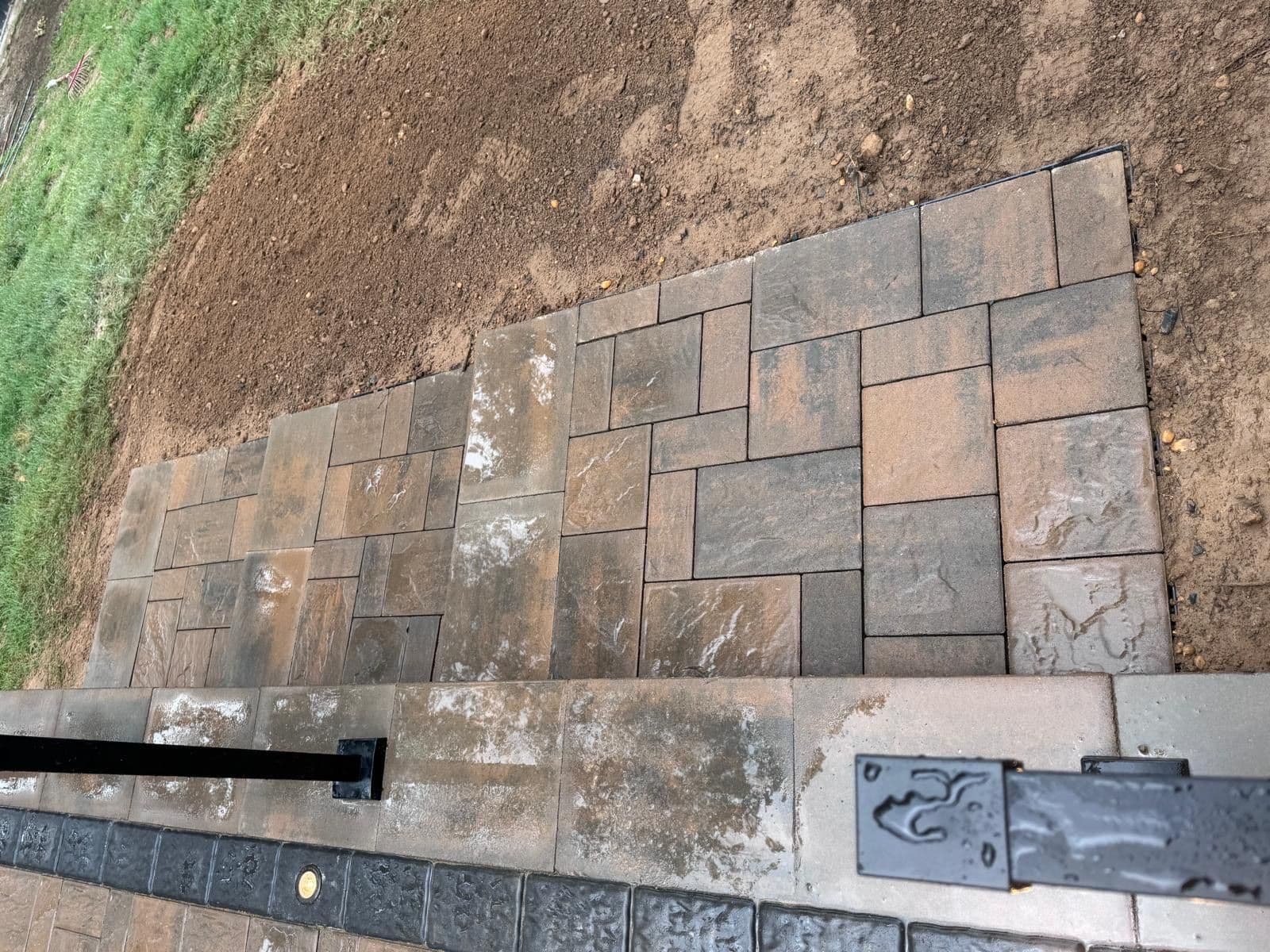 Gallery photos for Patio Transformation with Stylish Pavers and Lighting: Image #2