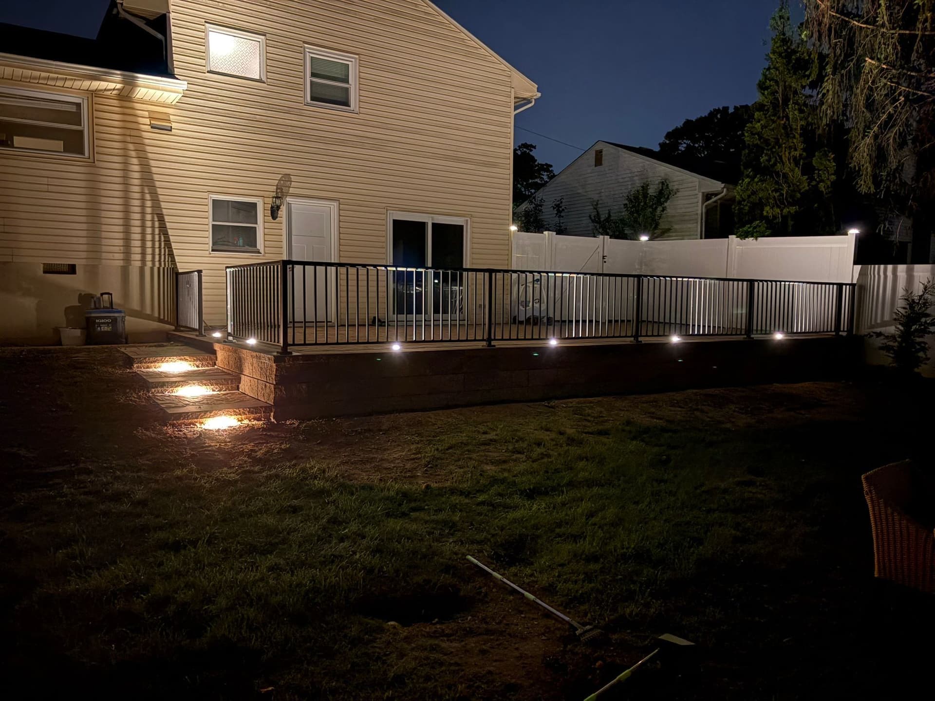 Gallery photos for Patio Transformation with Stylish Pavers and Lighting: Image #7