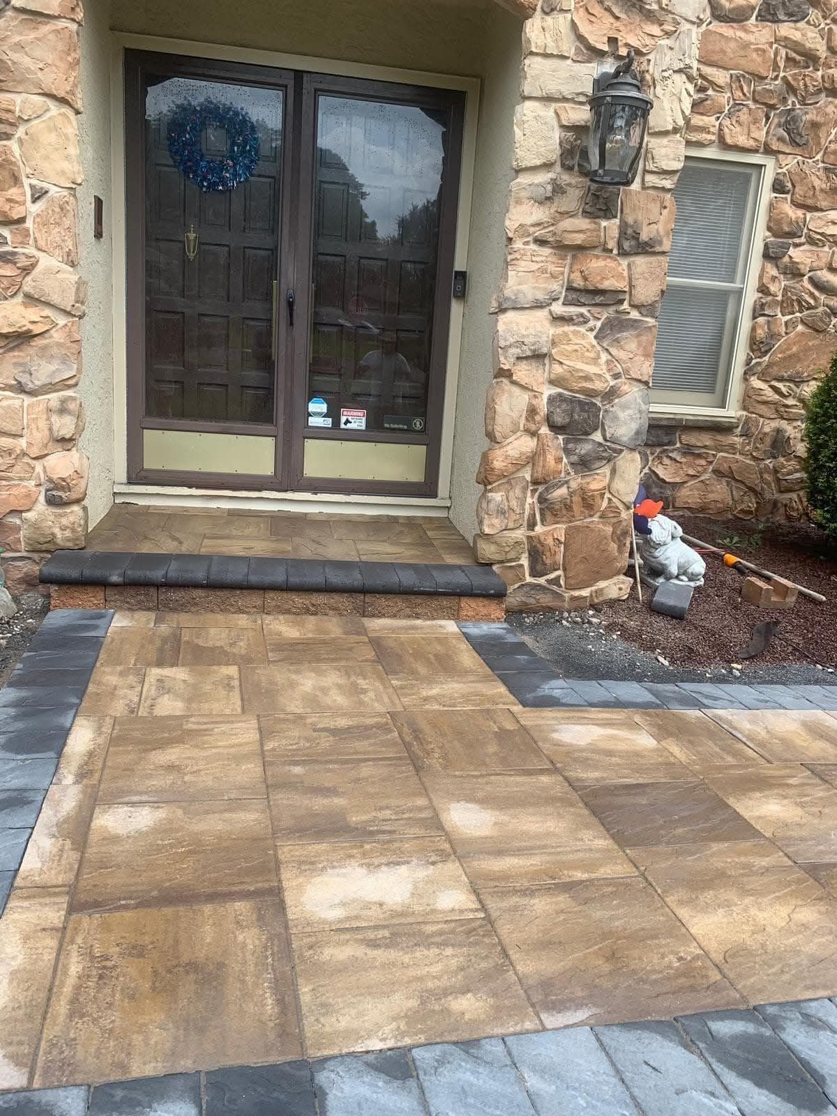 Gallery photos for Walkway Upgrade with Elegant Paver Kit: Image #3