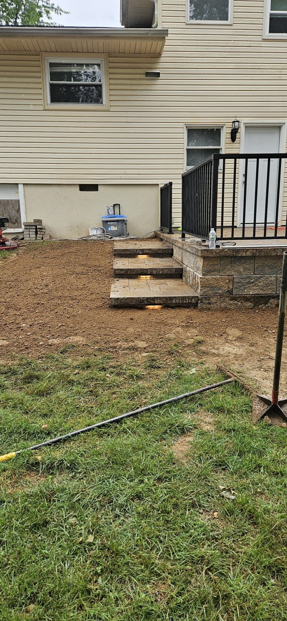 Gallery photos for Patio Transformation with Stylish Pavers and Lighting: Image #8