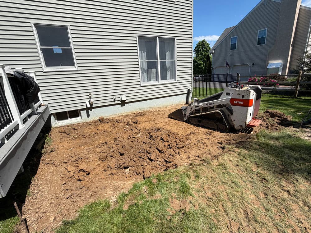 Gallery photos for Paver Patio Installation Turns a Bare Backyard into an Outdoor Living Space in Pipersville: Image #2