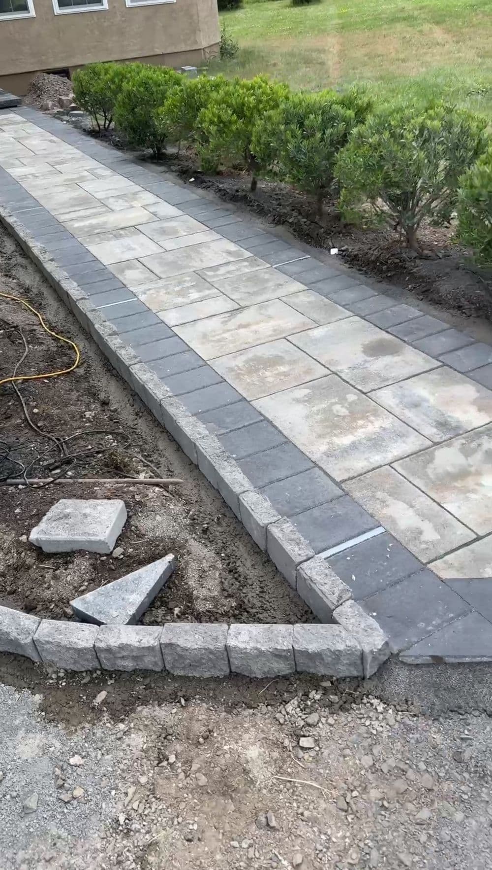 Gallery photos for Old Walkway Replaced With New Paver Pathways in Doylestown: Image #4
