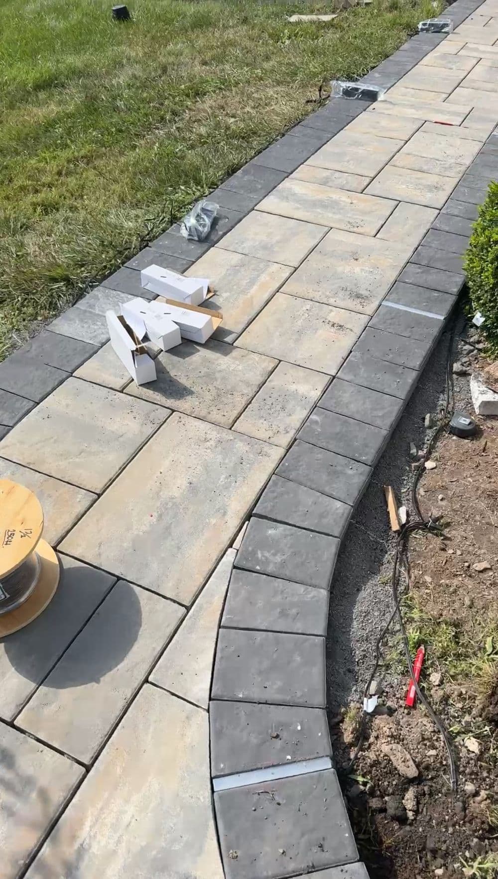Gallery photos for Old Walkway Replaced With New Paver Pathways in Doylestown: Image #5