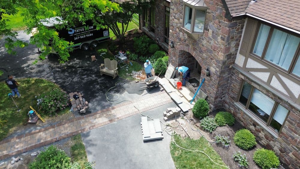 Gallery photos for Flagstone Patio, Retaining Wall and Entry Steps in Doylestown: Image #11