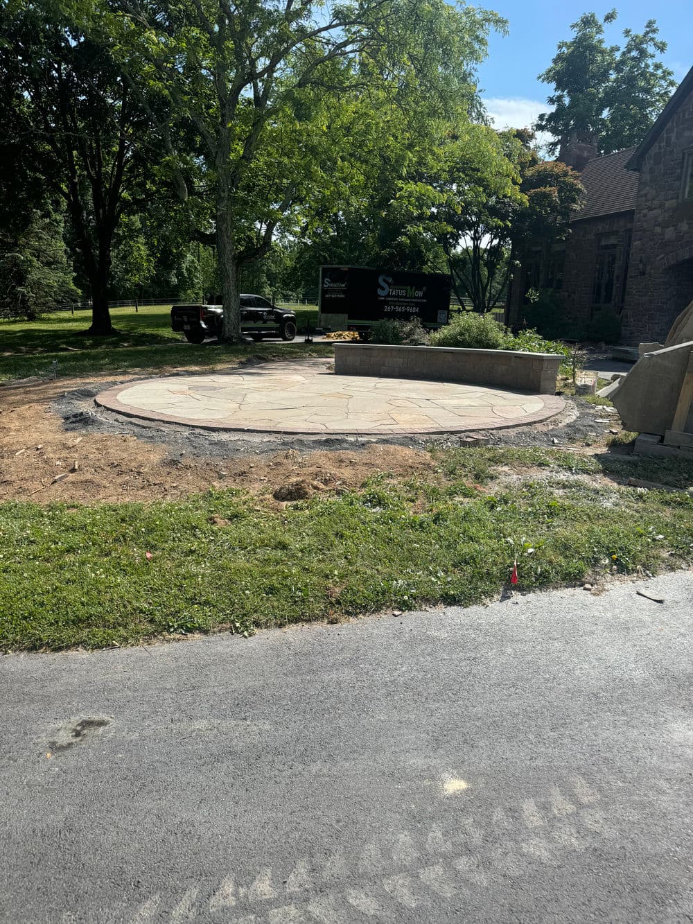 Gallery photos for Flagstone Patio, Retaining Wall and Entry Steps in Doylestown: Image #5
