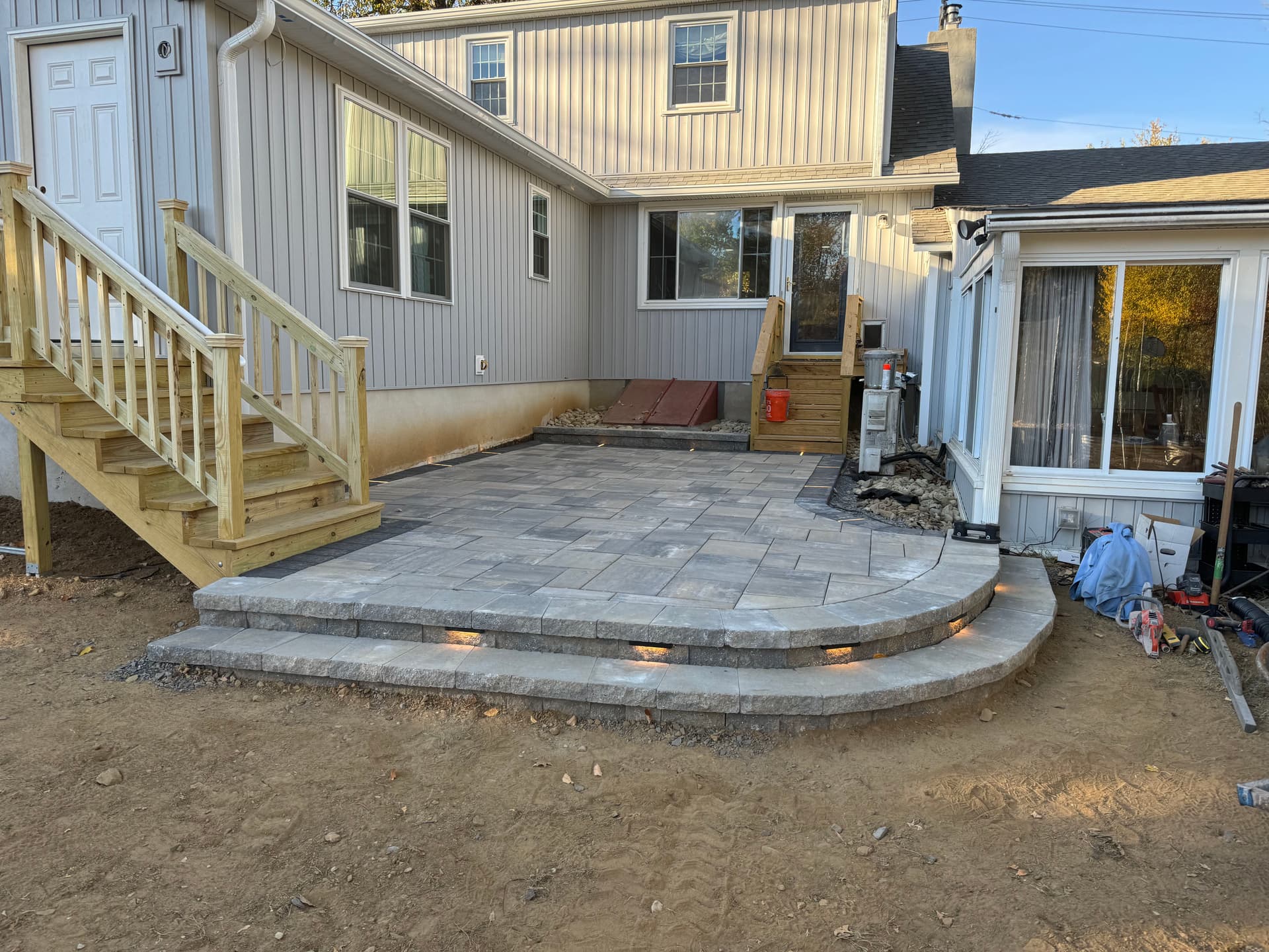 Gallery photos for Stunning Stone Patio Installation: Image #2