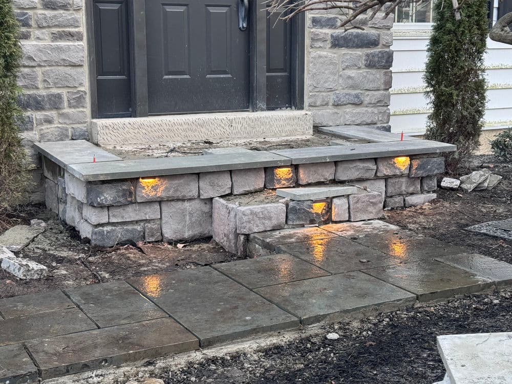 Gallery photos for Complete Hardscape Overhaul Steps Walkways and More in Pipersville PA: Image #10