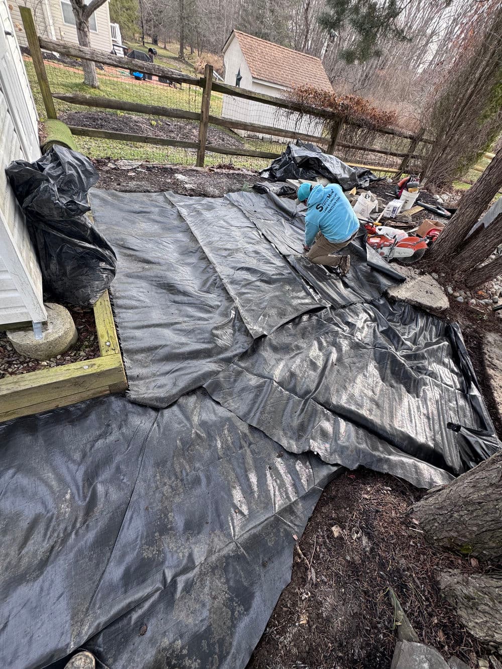 Gallery photos for Complete Hardscape Overhaul Steps Walkways and More in Pipersville PA: Image #16