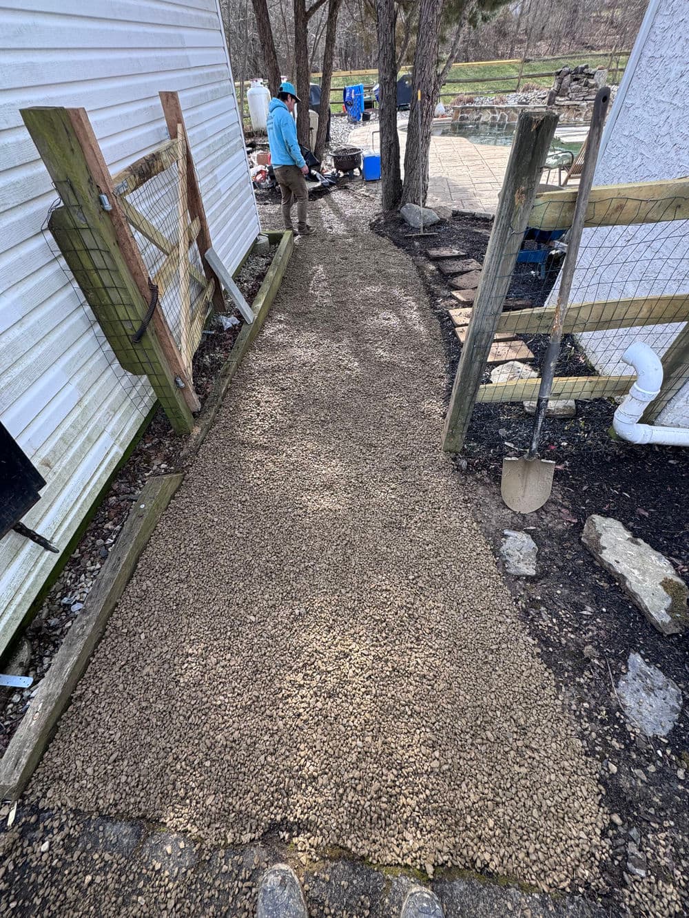 Gallery photos for Complete Hardscape Overhaul Steps Walkways and More in Pipersville PA: Image #17