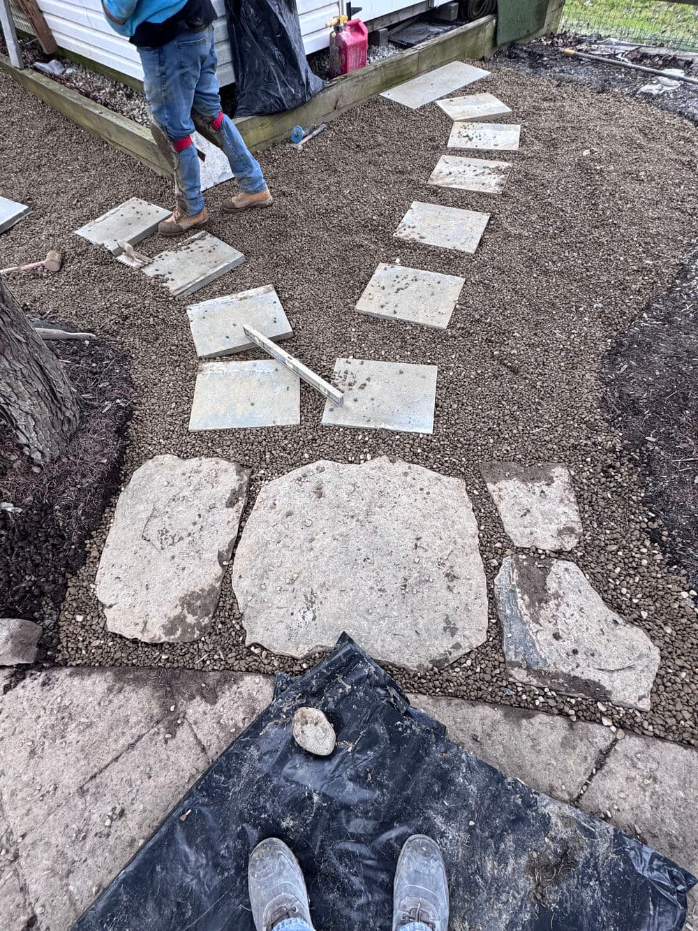 Gallery photos for Complete Hardscape Overhaul Steps Walkways and More in Pipersville PA: Image #18
