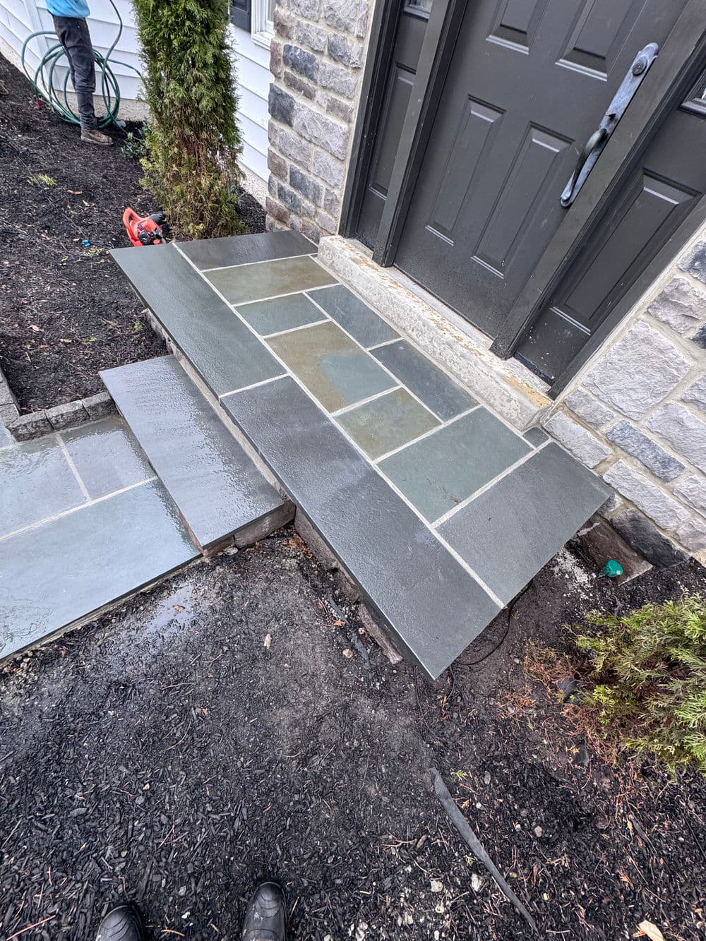 Gallery photos for Complete Hardscape Overhaul Steps Walkways and More in Pipersville PA: Image #11