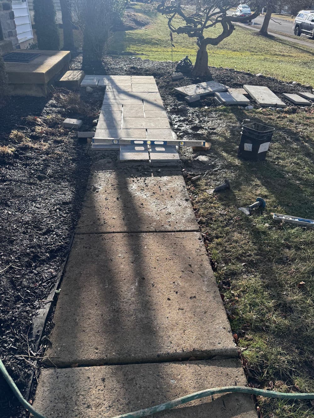 Gallery photos for Complete Hardscape Overhaul Steps Walkways and More in Pipersville PA: Image #5