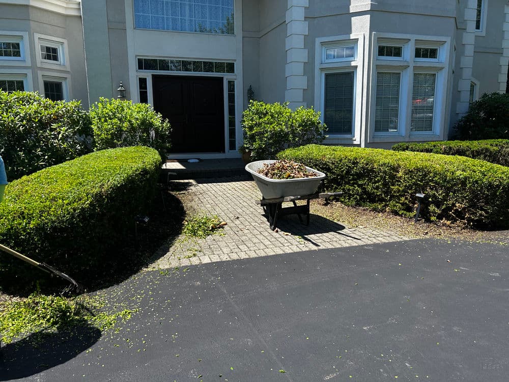 Gallery photos for Full-Property Shrub Trimming and Mulch Refresh in Perkasie PA: Image #1