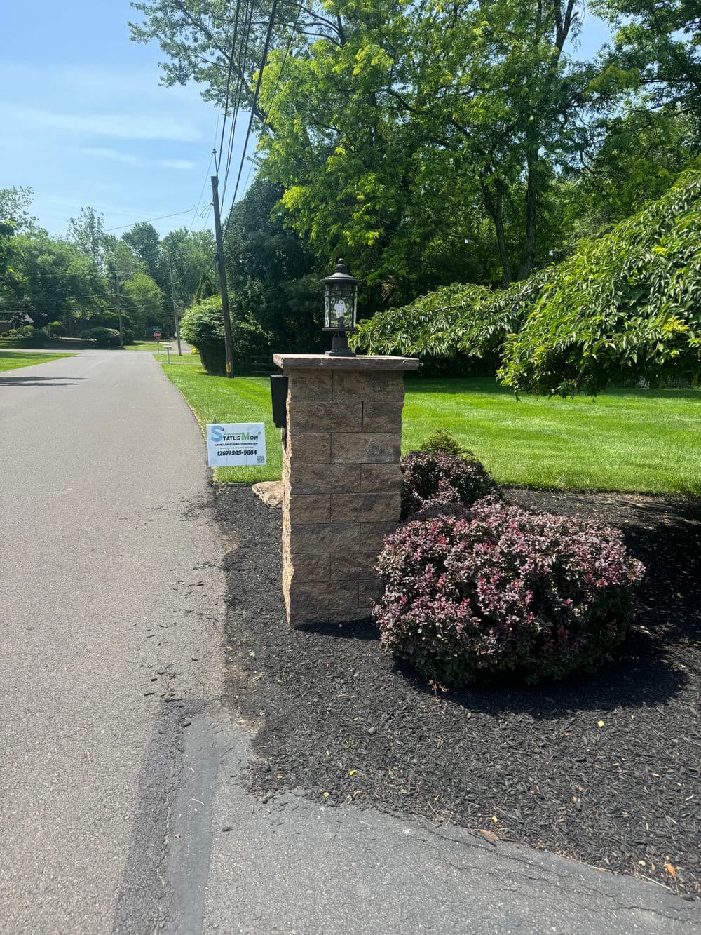 Gallery photos for Fresh Mulch and Shrub Cleanup at a Doylestown Home: Image #1