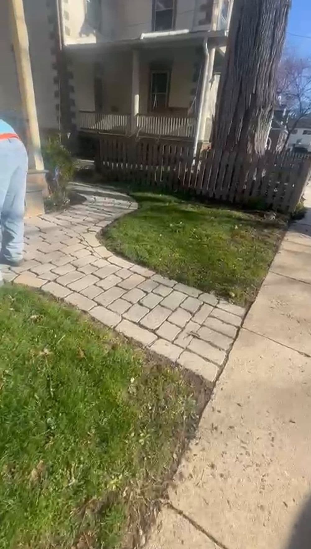 Gallery photos for Paver Walkway and Landscape Border Install in Perkasie PA: Image #2