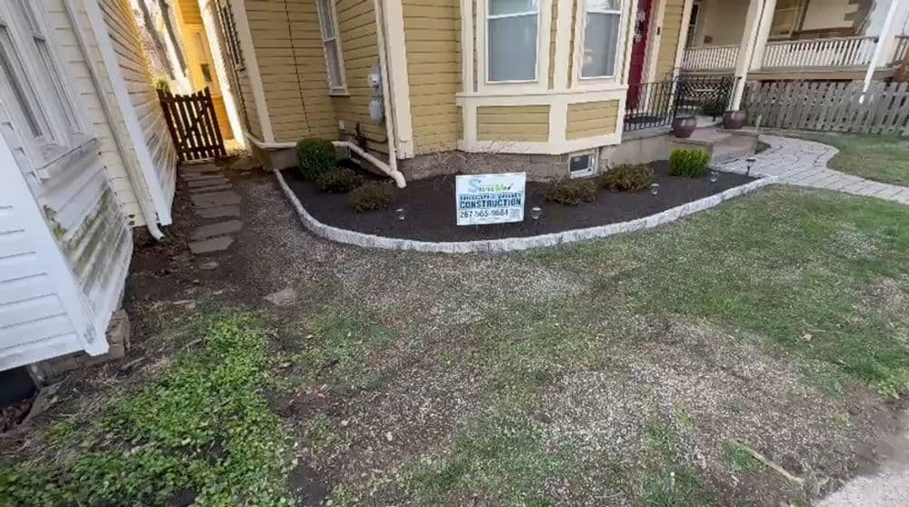 Paver Walkway and Landscape Border Install in Perkasie PA image